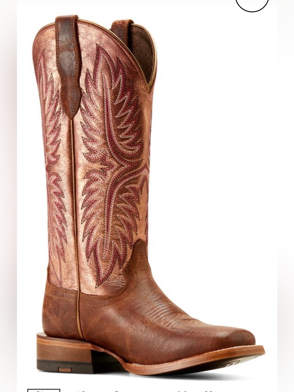 Ariat Women's Frontier Calamity Jane Western Boots Bite The Dust Desert Sunrise